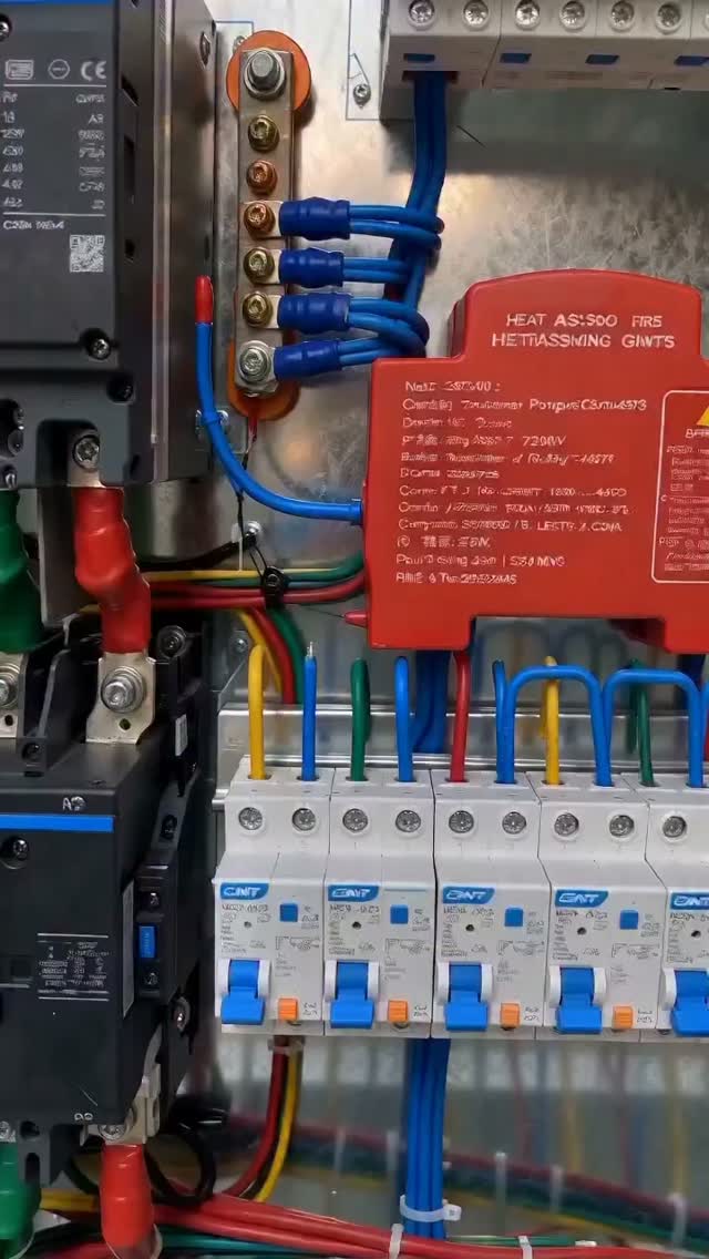 Quadro elétrico aberto durante serviço realizado pela CRP Manutenção.